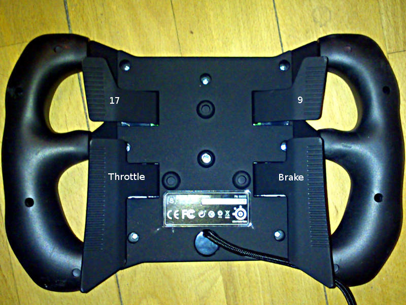 SRW-S1 Steering Wheel bottom view